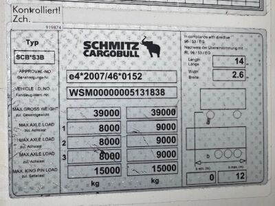 2014 Schmitz Triaxle Fridge Trailer - 20