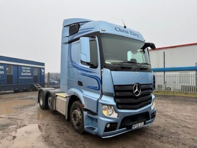 2018 Mercedes Actros 2545 6x2 Midlift Tractor Unit