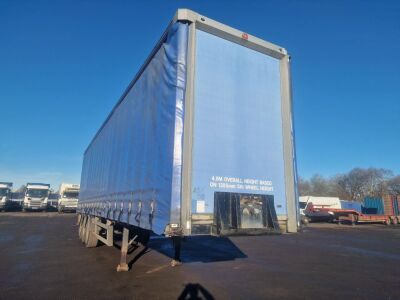 2003 Fruehauf Triaxle Curtainside Trailer, - 3