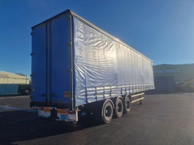 2003 Fruehauf Triaxle Curtainside Trailer, - 4