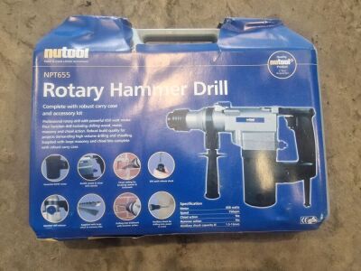 Unused Nutool 240V Rotary Hammer Drill