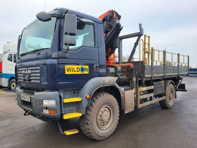 2009 MAN 18.244 4x4 Dropside Rigid