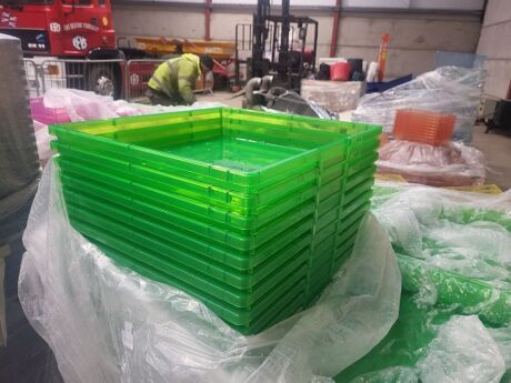 Pallet of Plastic Workshop Boxes / Trays