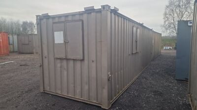 24ft x 8ft Antivandal Open Plan Cabin