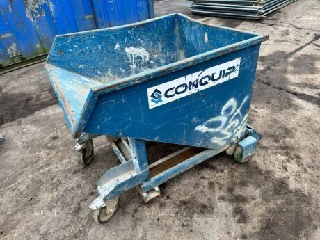 Conquip 500ltr Wheeled Forklift Tipping Skip