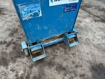 Conquip 500ltr Wheeled Forklift Tipping Skip - 5