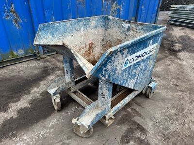 Conquip 500ltr Wheeled Forklift Tipping Skip