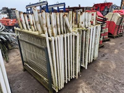 2x Stillages of Security Fencing Panels