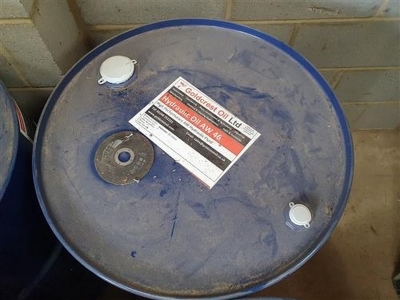 Part Used 200 Litre Drum of AW46 Hydraulic Oil + 2 x Pumps - 3