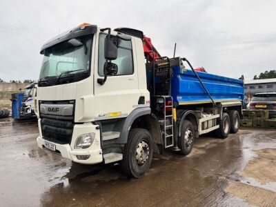 2019 DAF CF450 8x4 Steel Body Grab Loader