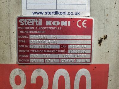 2006 Stertil Koni ST-1082 8200kg Mobile 4 Post Vehicle Lift  - 8