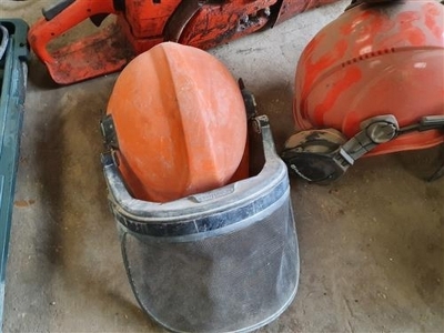 Husqvarna Chainsaw + 2 x Safety Hats  - 3