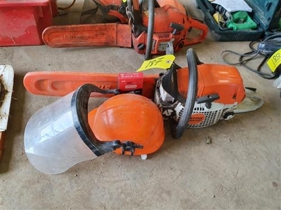 Stihl Chainsaw + Safety Hat - 3