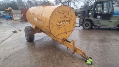 Single Axle Draw Bar Fuel Tank 