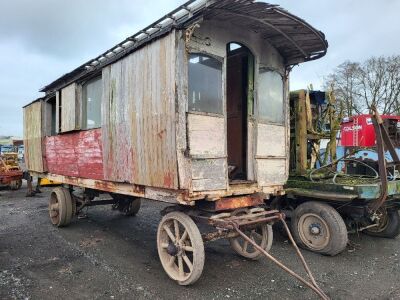 Vintage Drawbar Dolly Russian Train Carriage