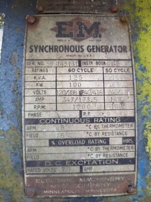 Drawbar Dolly Showground Synchronus Generator - 5