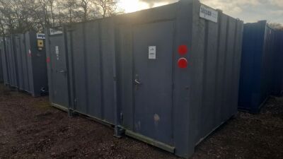 16ft x 9ft Antivandal 3+1 Toilet Block