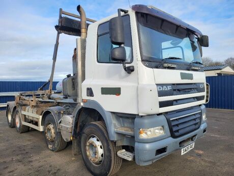 2008 DAF CF85 360 8x4 Hook Loader