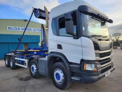 2018 Scania P410 8x4 Hook Loader