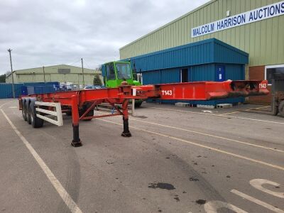 2005 Dennison Triaxle Skeletal Trailer