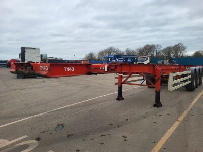 2005 Dennison Triaxle Skeletal Trailer - 2