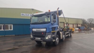 2019 DAF CF410 8x4 Hook Loader