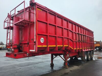 2009 Swan Triaxle Bulk Scrap Spec Tipping Trailer - 2