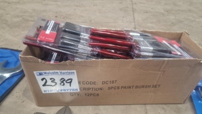 12x 5pc Paint Brush Sets