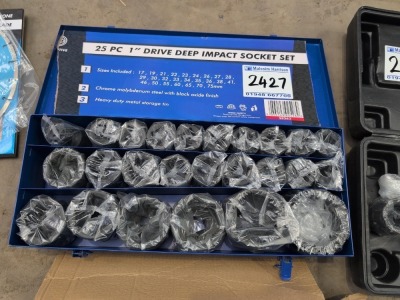 25pc 1" Drive Deep ImpactSocket Set 17-75mm