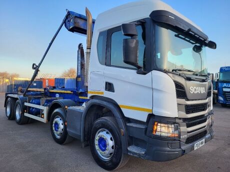 2018 Scania P410 8x4 Hook Loader