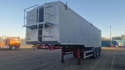 2014 Fruehauf Triaxle Alloy Body Tipping Trailer