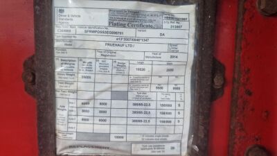 2014 Fruehauf Triaxle Alloy Body Tipping Trailer - 14