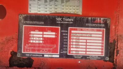 2012 SDC Triaxle Flat Trailer - 11