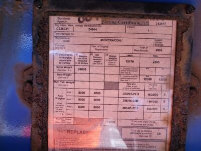 2006 Montracon Triaxle Curtainside Trailer - 8