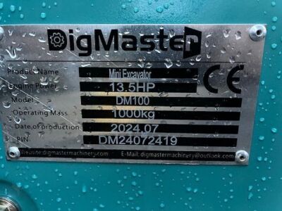 New & Unused 2024 Digmaster DM100 Excavator - 11