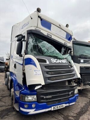 2016 Scania R580 6x2 Midlift Tractor Unit