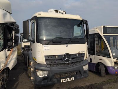 2014 Mercedes Antos 2530 6x2 Rear Steer Chassis Cab