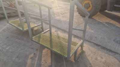 2 Tread Galvanised Steps - 4