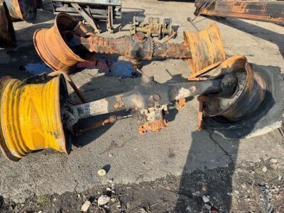 2 x Telehandler Axles with Hubs