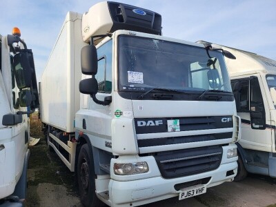 2013 DAF CF 75 310 6x2 Rear Lift Fridge Box Rigid 