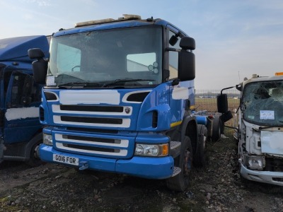 2016 Scania P410 8x4 Chassis Cab