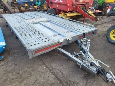 Brian James 18ft Triaxle Drawbar Car Transporter Trailer