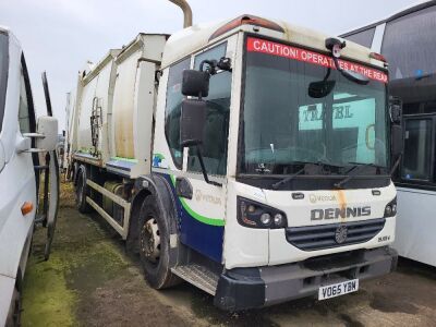 2015 Dennis Elite 6 6x2 Rear Steer Refuse Rigid