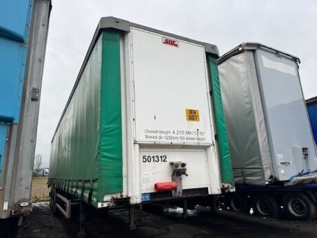 2013 SDC Tria Axle Curtainside Trailer
