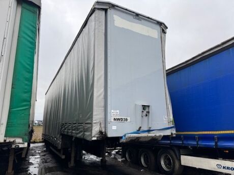 2002 Cartwright Tandem Axle Step Frame Curtainside Trailer