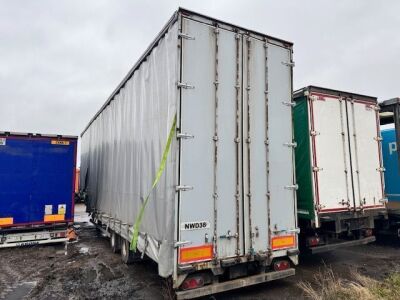 2002 Cartwright Tandem Axle Step Frame Curtainside Trailer - 4