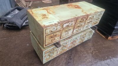 13 Draw Cabinets with Contents