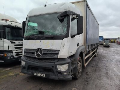 2017 Mercedes Actros 1924 4x2 Curtain Rigid 