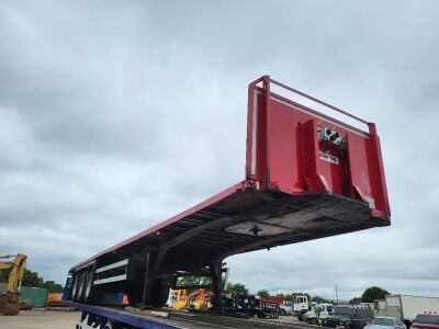 2009  Schmitz Triaxle Cut Down Euroliner Flat Trailer