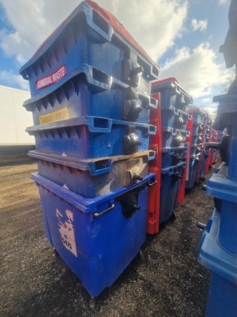 10x 110ltr Wheelie Bins